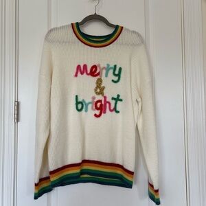 Colorful 'Merry & Bright' Women's Sweater